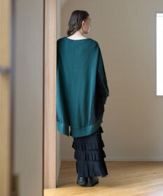 YECCA VECCA ティアードフリルラメニットスカート