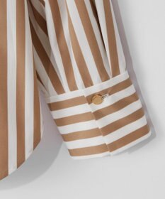 GRACE CONTINENTAL タフタストライプブラウス