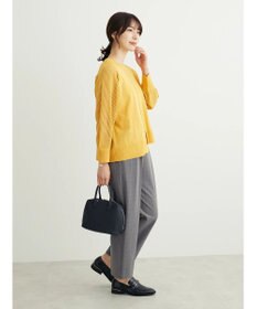 Green Parks きれいシルエットチェックパンツ