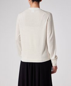 Paul Smith ドレープウール ストライプ ヘンリーネック ニット