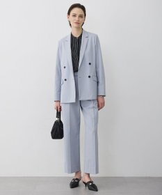 ICB L 【新色追加・WEB限定カラーあり】BackSatinAmunzen バンドカラーブラウス