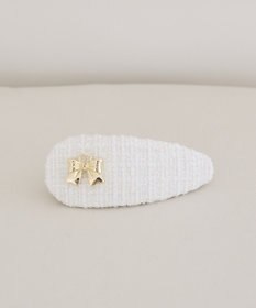 Maison de FLEUR ツイードリボンスリーピン