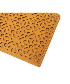 genten ダイヤカットワーク　マチなし長財布