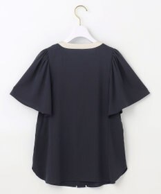 ANY SIS 【2WAY】バイカラーラッフル ブラウス