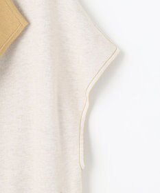 自由区 【洗える】リバーシブルニットジレ