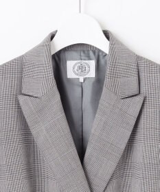 J.PRESS LADIES T/R/Wグレンチェック ダブル ジャケット