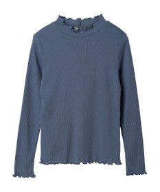 earth music&ecology チェーンリブハイネックプルオーバー