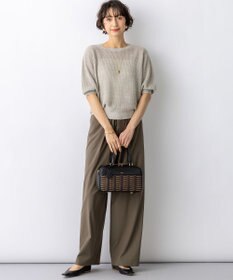 23区 S 【先行予約】ピュアリネン パフスリーブ ニット