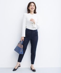 組曲 L 【WEB限定】ミニブークレー襟付きニットポロ