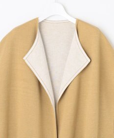 自由区 【洗える】リバーシブルニットジレ