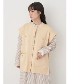 earth music&ecology 金ボタンニットベスト