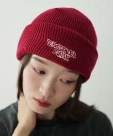 WEGO 【ユニセックス着用ITEM】ロゴショートビーニー