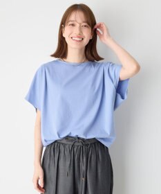 ANY 【洗濯機可/UVケア/接触冷感】フレンチスリーブロゴ・カラーTシャツ