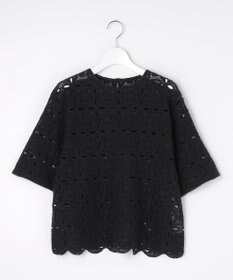 自由区 エンブロイダリー ニット