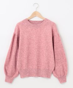 SHARE PARK LADIES ソフトタッチパフスリーブニット