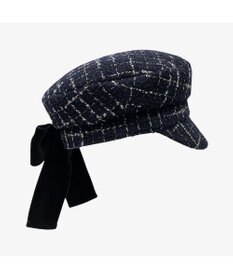 林八百吉商店 un chapeau ツイードマリンリボンキャス