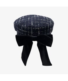 林八百吉商店 un chapeau ツイードマリンリボンキャス