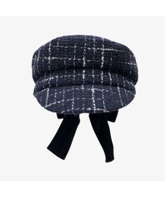 林八百吉商店 un chapeau ツイードマリンリボンキャス