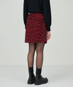 GRACE CONTINENTAL リボンヤーンツイードスカート