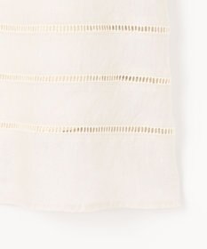 自由区 【XSサイズ～/洗える/セット可】エンブロイダリーリネン フレアスカート