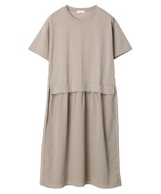 Green Parks 布帛ドッキングカットソーワンピース