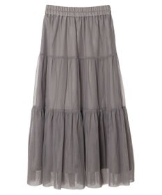 earth music&ecology ティアードチュールスカート
