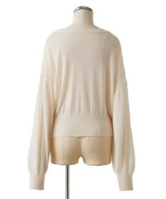 TOQUE 〈大草直子さんアドバイザー〉ウォッシャブルシルク×コットンニット ショートカーディガン