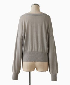 TOQUE 〈大草直子さんアドバイザー〉ウォッシャブルシルク×コットンニット ショートカーディガン