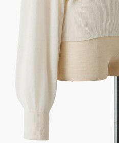 TOQUE 〈大草直子さんアドバイザー〉ウォッシャブルシルク×コットンニット ショートカーディガン