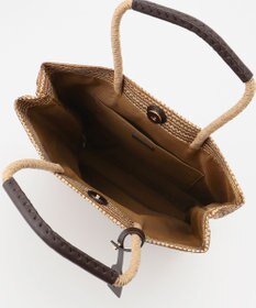 J.PRESS LADIES 【WEB限定・A4サイズ収納可】 マダガスカルラフィア トート バッグ