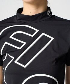 FILA GOLF／marie claire 【FILA GOLF】 バックプリントモックネックシャツ