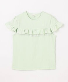 組曲 KIDS 【UVケア】【150-160㎝】フレアラッフル Tシャツ