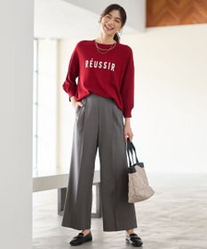 ANY インターシャロゴニットプルオーバー