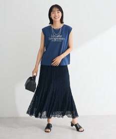 Green Parks ２ＷＡＹパネル切り替えレースフレアスカート