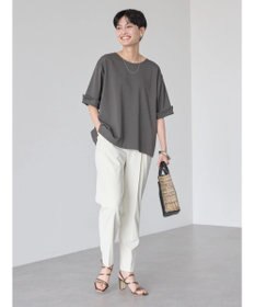 AMERICAN HOLIC 接触冷感バックタック袖折り返しカットプルオーバー