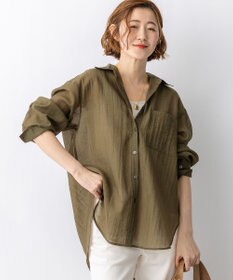 23区 S 【先行予約】リネンミックスシアースラブ オーバーシャツ