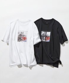 23区 【洗える】JANE PACKERコラボ フォトプリント Tシャツ