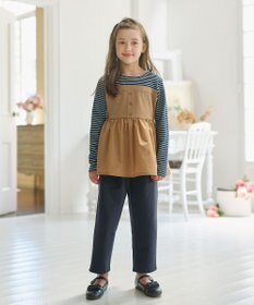 組曲 KIDS 【18-24㎝】かんたんストラップ バレエシューズ