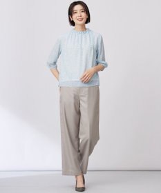 J.PRESS LADIES S 【洗える】hand drawn dots ボトルネック カットソー