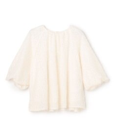 UNFILO L エアリーヤーン ギャザーブラウス