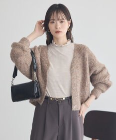 earth music&ecology ラメテレコハイネックプルオーバー