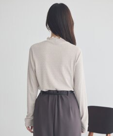 earth music&ecology ラメテレコハイネックプルオーバー