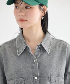 earth music&ecology 5分袖デニムシャツ