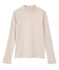 earth music&ecology ラメテレコハイネックプルオーバー