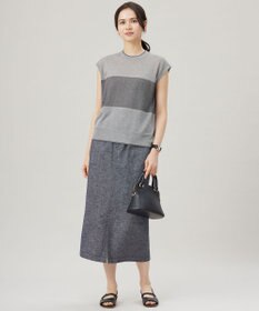 自由区 【カタログ掲載・アンサンブル対応・洗える】ラメシアープルオーバー ニット