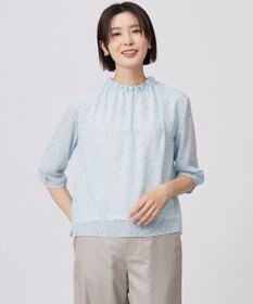 J.PRESS LADIES S 【洗える】hand drawn dots ボトルネック カットソー