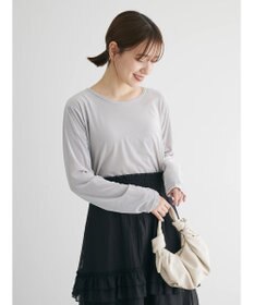 Green Parks クルーネックシアーベロアプルオーバー