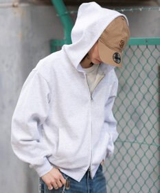 WEGO 【ユニセックス着用ITEM/SMLサイズ展開】ボンディングZIPパーカー