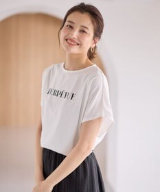 ANY 【洗濯機可/UVケア/接触冷感】フレンチスリーブロゴ・カラーTシャツ