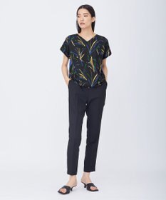 ICB L 【新色追加・洗える】 FluidBackSatin ドロストパンツ